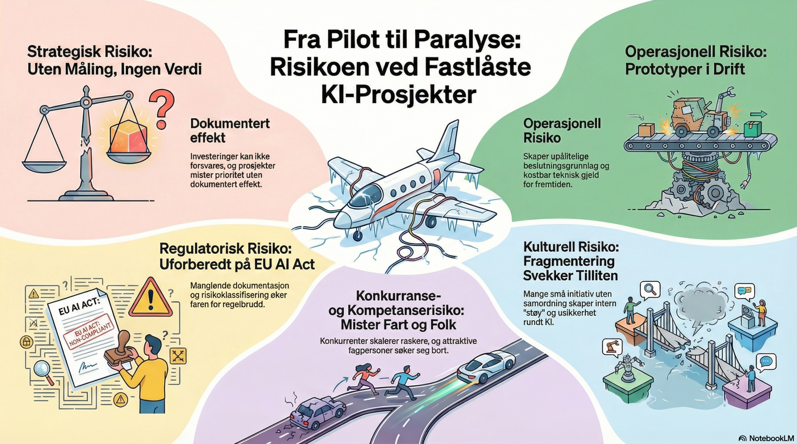 Risikoen ved å bli værende i eksperimenteringsfasen med KI