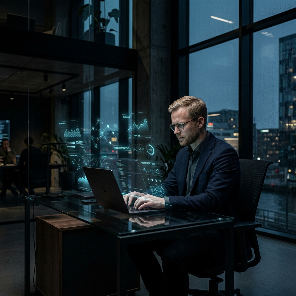 Fokusert medarbeider